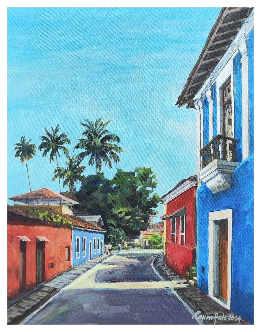 Ribandar-Street next to the Blue House
